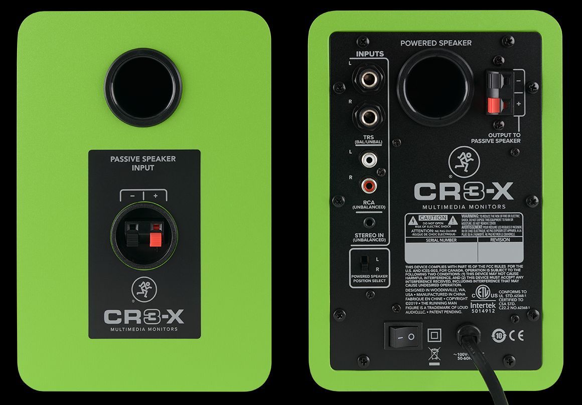 Mackie Cr3-Xltd-Grn 3In Multimedia Monitors - Green Lightning (Pair)