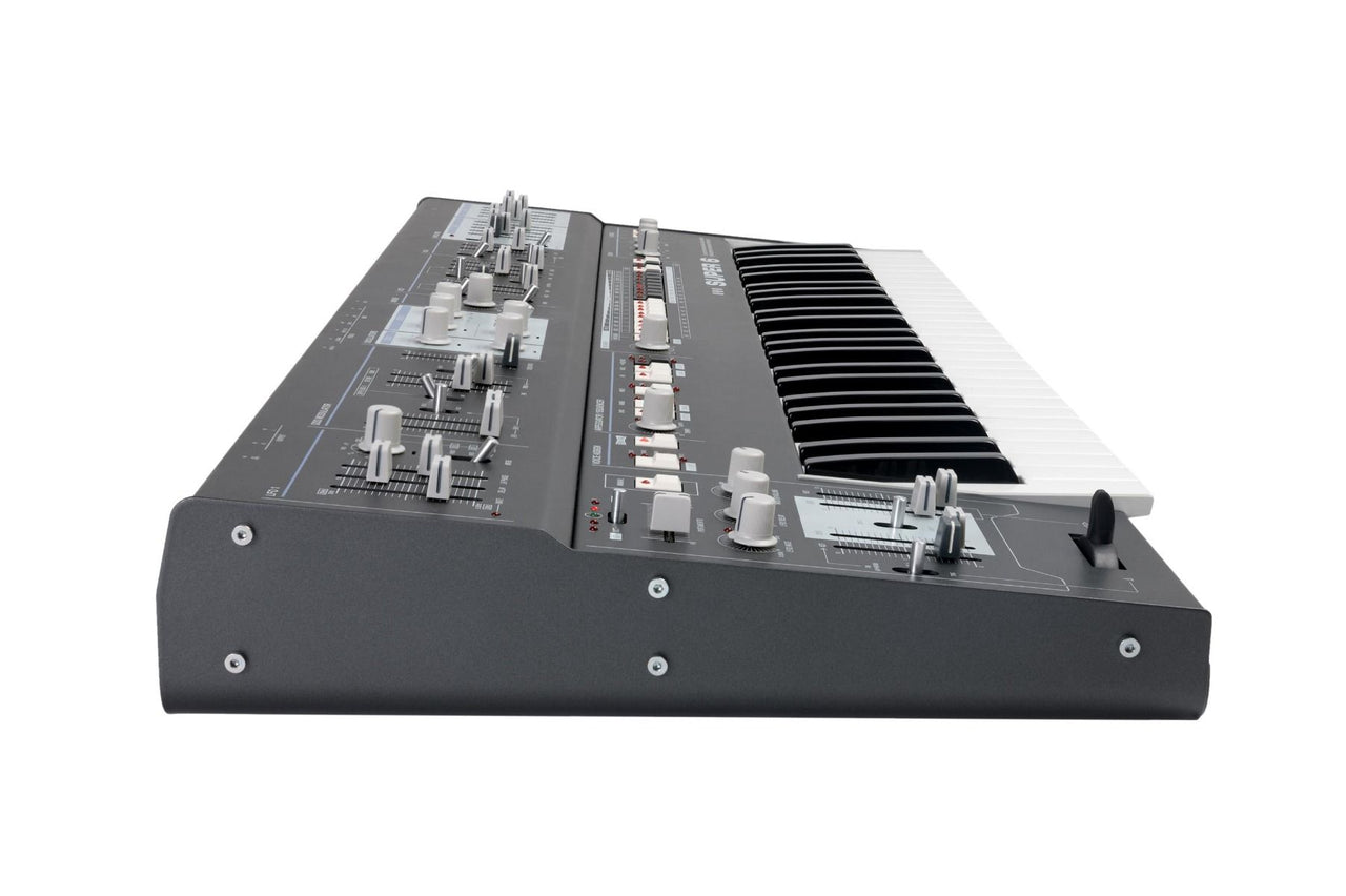 Udo Audio Super 6 Keyboard Black 12-Voice Binaural Analog-Hybrid Synthesizer