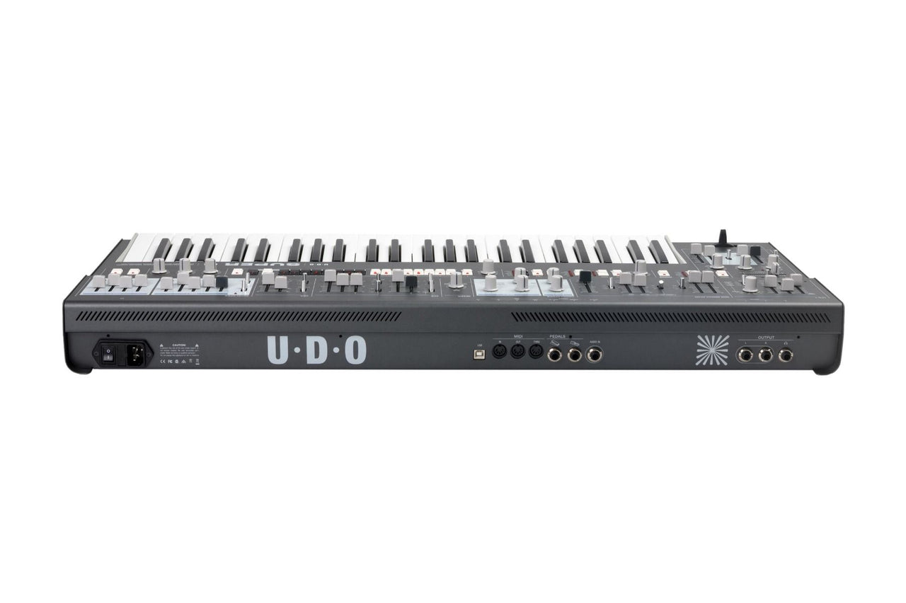 Udo Audio Super 6 Keyboard Black 12-Voice Binaural Analog-Hybrid Synthesizer